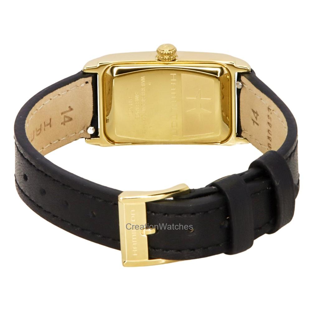 Hamilton Американская классика Ardmore Кожаный ремешок Зеленый циферблат Кварцевые H11261760 Часы унисекс