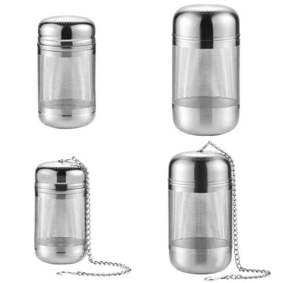 Прочное уплотнение для заварки чая с цепочкой, герметичной крышкой, гладкая поверхность, легко чистящийся чайник из нержавеющей стали