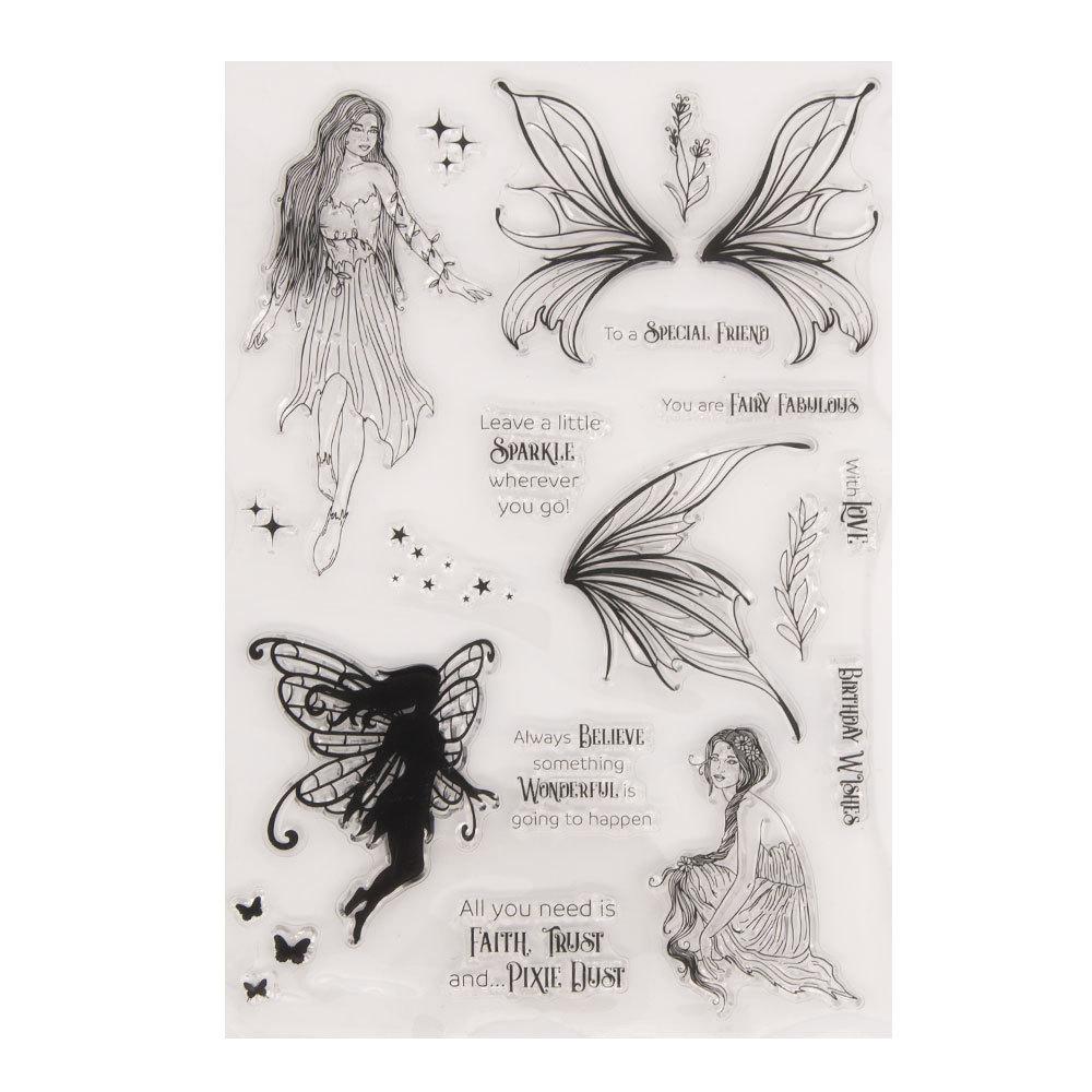 Fairy Lady Girl Transparent Silicone Clear Stamps for Seal DIY Scrapbooking Photo Album Decor Art Man People