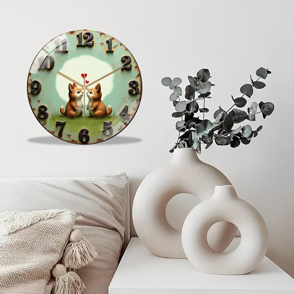 12 Inch Round Wall Clock Designed for Low Maintenance and Hassle-Free Operation