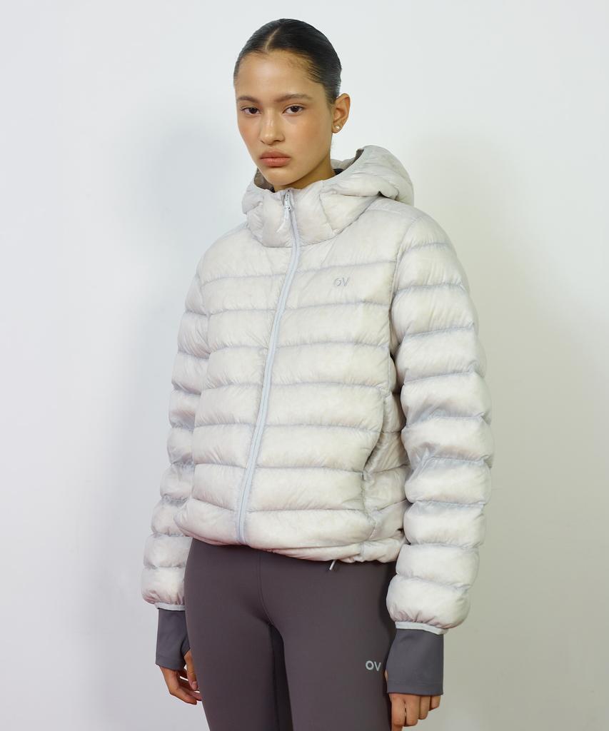 OUTDOOR VOICES Technol-Ov Ultra Lightweight Down Jacket (Light Gray)