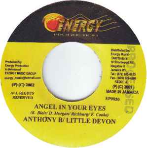 7inch Record ANTHONY B / LITTLE DEVON - Angel In Your Eyes EP0050 Energy Producti 2002 Jamaica Reggae, Ska & Dub Used