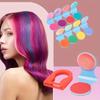 8-цветная одноразовая краска для волос, портативная временная краска для волос, многоцветная, подходит для вечеринок