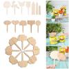 Nursery Pots Plant Markers Planting Tags Garden Wooden Labels Bonsai Ornament Bamboo Crafts
