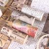 4 рулона/коробка Ширина 3,54 дюйма Винтажный набор васи-лент Английская газетная тематика Декоративная лента, Арт-лента Для канцелярских принадлежностей, Sc