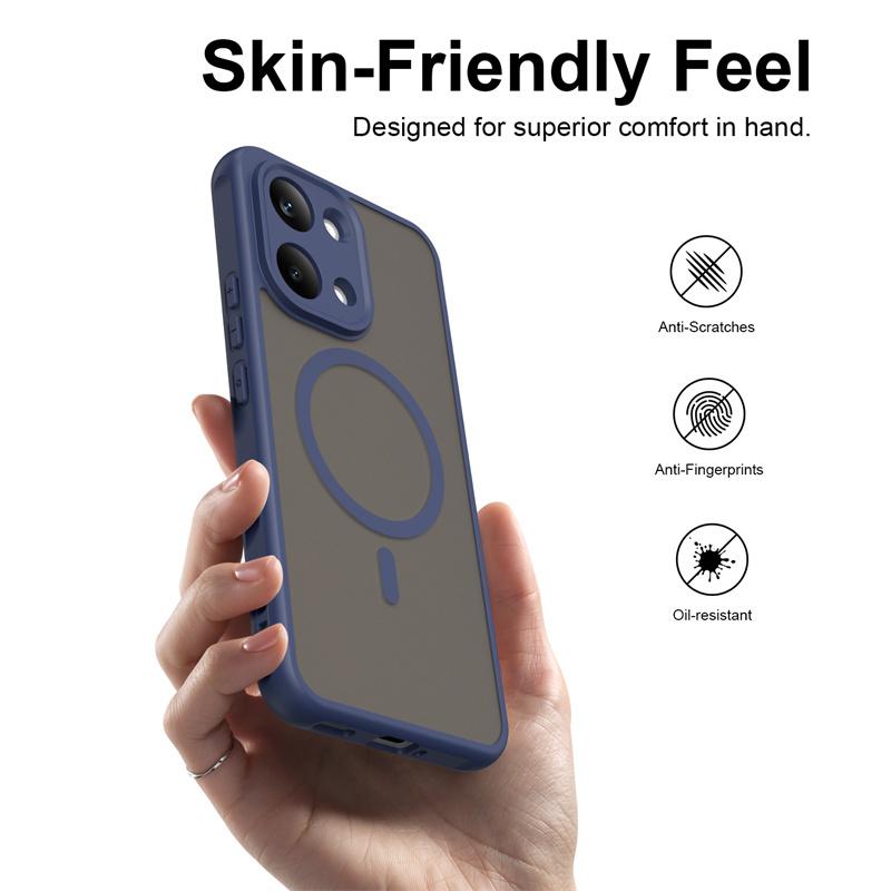 Для Magsafe Магнитные Чехлы для Телефонов Funda Для POCO X8 Pro Max X8Pro 5G Бронированный Матовый Чехол Для X8ProMax Для Magsafe Магнитная Крышка