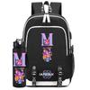 2Pcs/set Cartoon Backpack Large Capacity Bookbag With 750ml Water Bottler Laptop Student Boy Girl School Bag Travel Bag Kid Gift