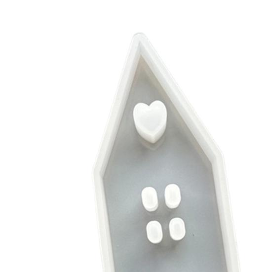 Силиконовая форма для дома в форме сердца, форма для литья мыла и свечей, форма для выпечки холата, печенья, сделай сам, украшение дома