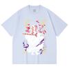 230 Gsm 100% Cotton Demon Slayer V36 Kokushibo Print Unisex Heavy Cotton T Shirt