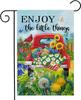 Garden Ag Enjoy the Little Thing Bird Buttery Ower Truck Spring Summer Autumn Ag Double Sided Polyester Vertical Gar EEL