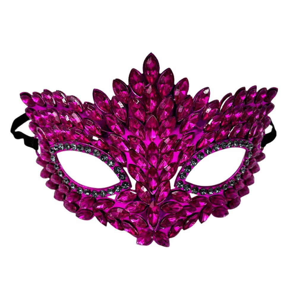 Shiny Acrylic Crystal Half Face Mask Full Jewelry Cosplay Mask Gift Idea Rave Mask Halloween Event