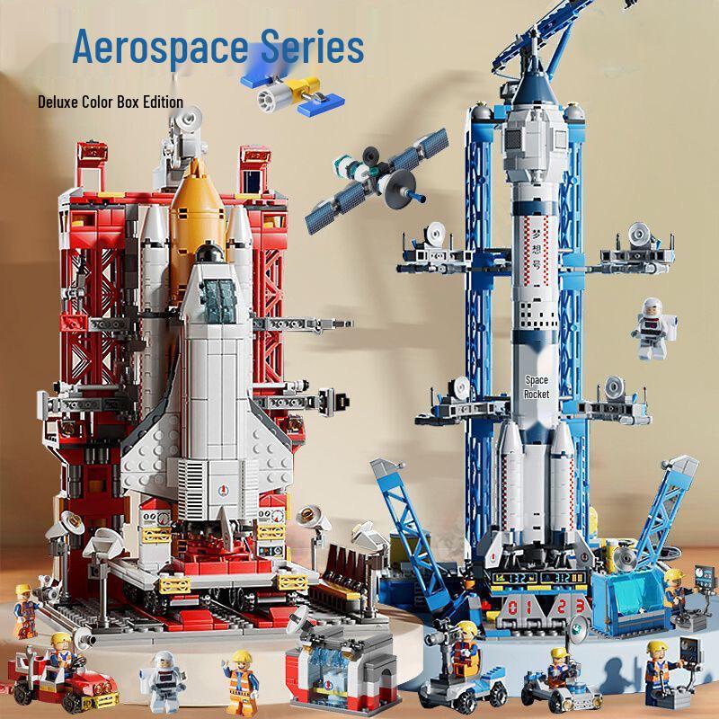 Строительные блоки «Космическая ракета» от Lele Brothers - Совместимы с Lego, Образовательная игрушка для детей