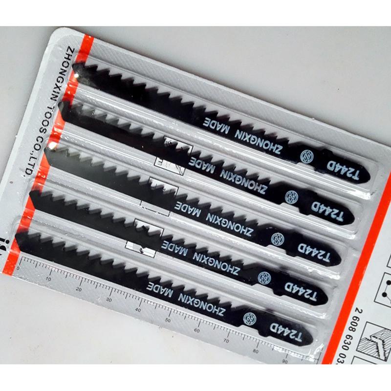 Недавно модернизированные 5 полотен для лобзика из высокоуглеродистой стали T244D диаметром 4 мм из твердой древесины с криволинейной резкой