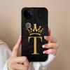 Чехол для Vivo V50 V40 V30 Lite V20 V21 V30e Модные чехлы для телефона с короной и буквами Защитная пленка для экрана Жидкий силикон Пылезащитный чехол для Vivo Бампер
