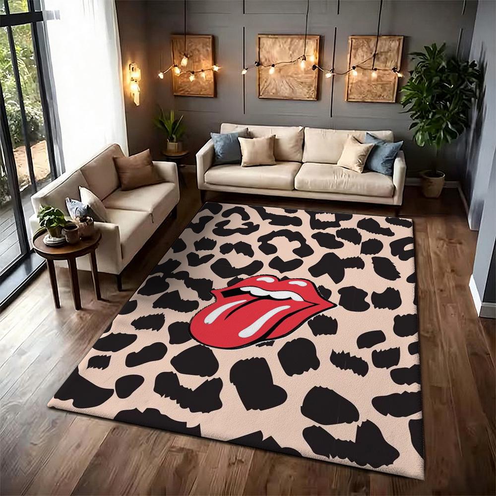 The Rolling Stones Rug Plush Rug Soft Foot Mat Bedroom Rug Anti Fatigue