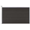 WPC Fence Panel 175 x 105 cm Black