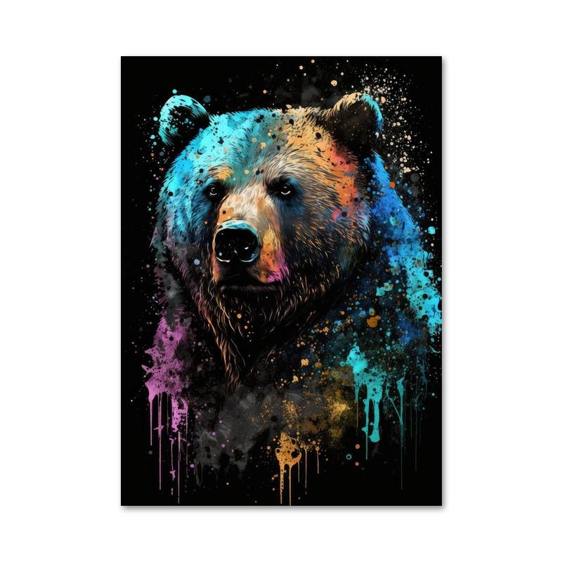 Современные граффити животные лев обезьяна тигр постеры и принты абстрактная акварель живопись холст настенные художественные картины для домашнего декора