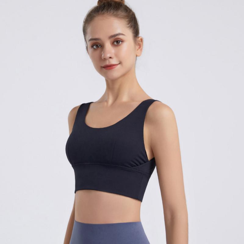 Новый U-образный красивый бюстгальтер для йоги и занятий спортом, высокоинтенсивный бег, ударопрочный, фитнес, собранное нижнее белье