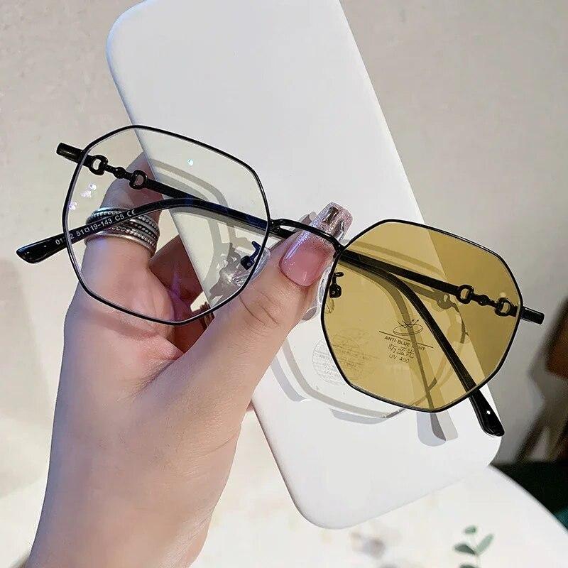 Роскошные модные фотохромные очки для близорукости, уличные солнцезащитные очки, меняющие цвет, унисекс, модные очки без диоптрий по рецепту