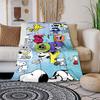 This adorable 3D Snoopy cartoon flannel blanket is comfortable and soft, perfect for use in bedrooms, beds, sofas, picnics, and