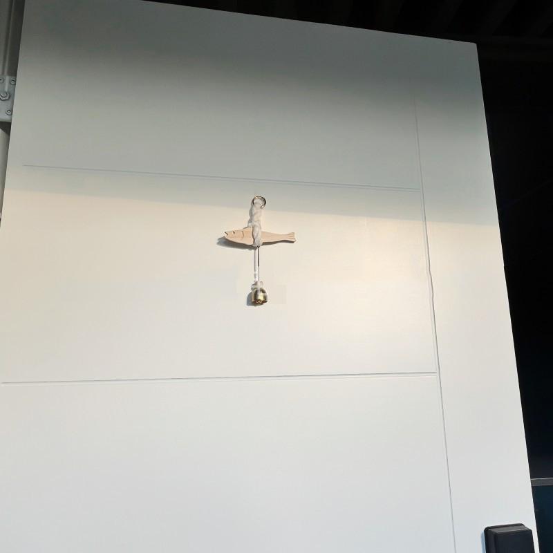 Fish Shape Wooden Doorbell Wall Entryway Fish Decoration Housewarming Moving Gift Opening Giveaway Hanging Decoration