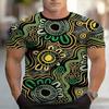 Мужской топ с графическим принтом в стиле 3D Digital Fashion Art, футболка с круглым вырезом и короткими рукавами, подходит для повседневного использования.