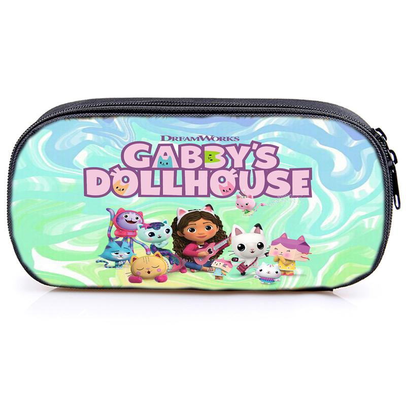 Кукольный домик Gabby's, пенал Gabby Cat, сумка для девочек, большая вместительная коробка для ручек, органайзер, школьные принадлежности, офисные принадлежности, канцелярская сумка