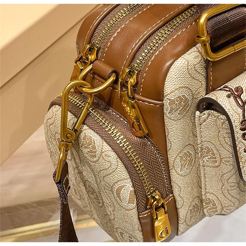 Женская сумка 2025 года, новая брендовая сумка из натуральной кожи, дизайнерская сумка высокого качества в стиле ретро с одним плечом, косая крестообразная сумка-подушка