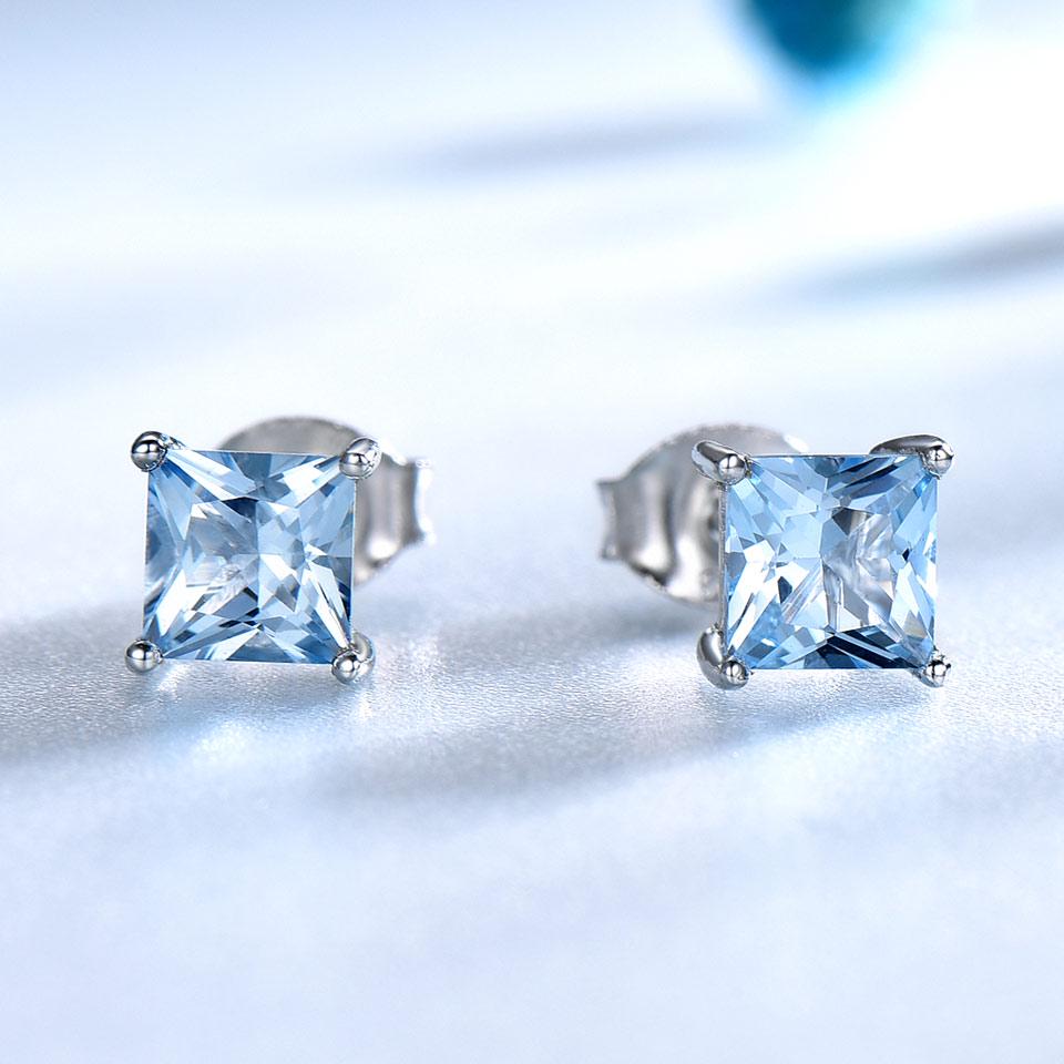 Серьги-гвоздики UMCHO из стерлингового серебра