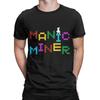 Manic Miner   Футболка Летняя  Ретро Игра  Хип-Хоп Футболки Мужская Чистый Хлопок Круглый Вырез Большой Размер  Одежда Короткий Рукав Базовые Топы
