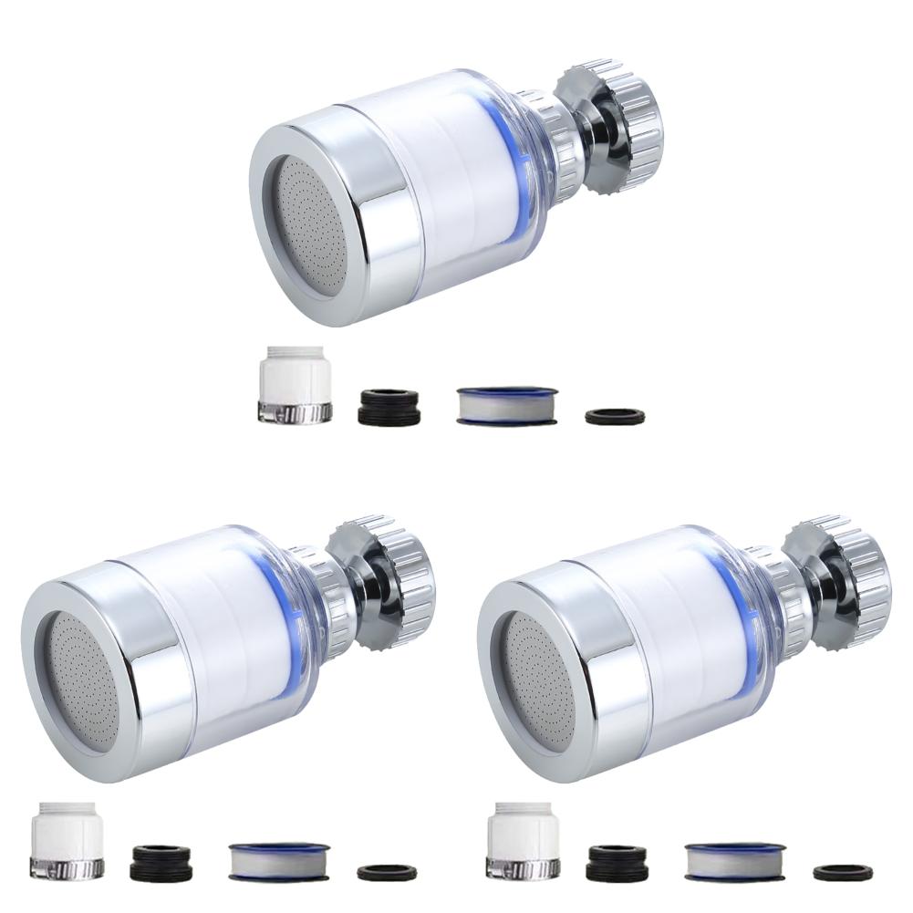 Faucet Filter Elements 360° Faucet Adapter Water Purifier Remove Impurities for Kitchen Bathroom Remove Chlorine Heavy Metals