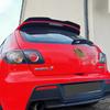 Для Mazda 3 хэтчбек 2006-2012 задняя крышка багажника автомобильный спойлер крылья глянцевый черный карбон универсальные внешние аксессуары