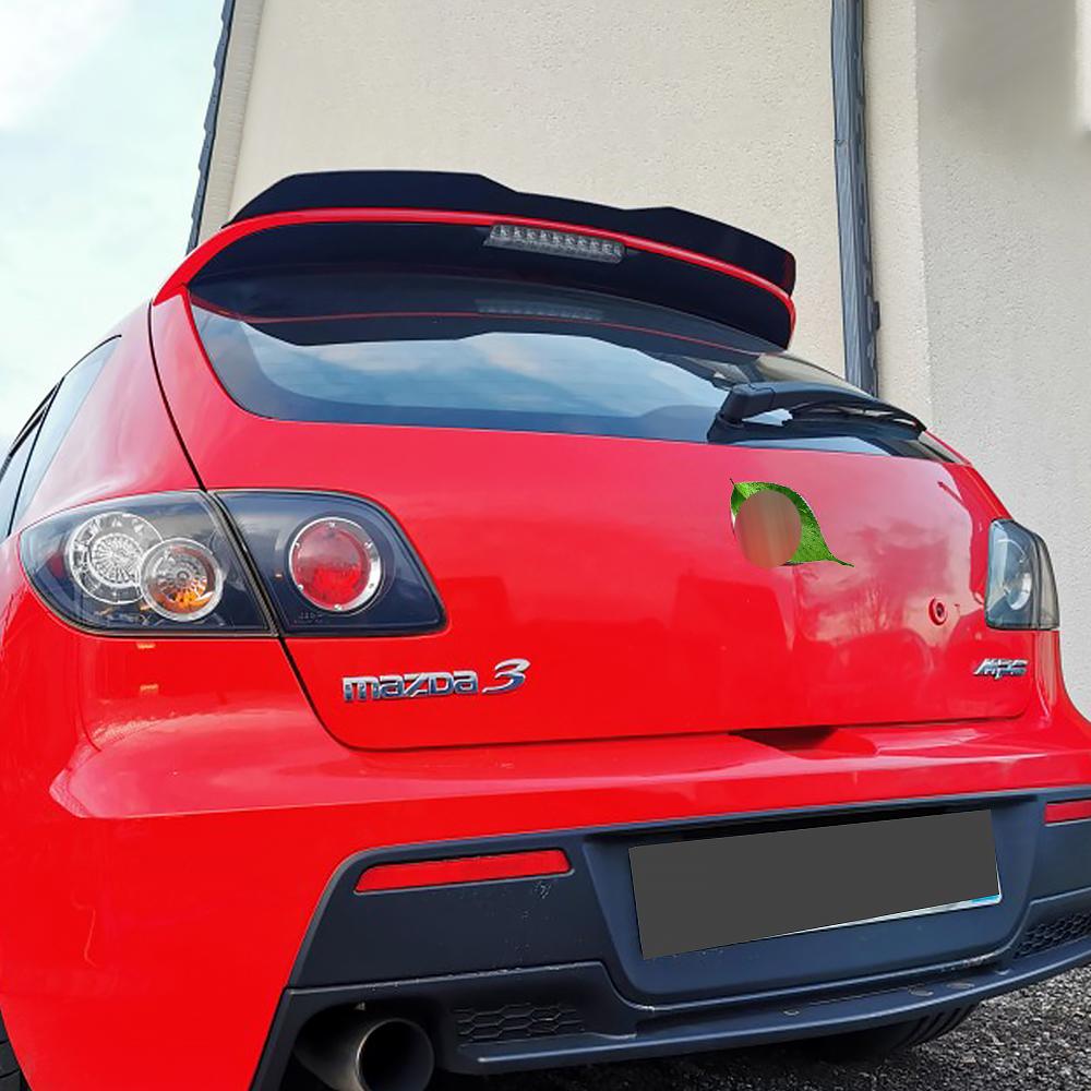 Для Mazda 3 хэтчбек 2006-2012 задняя крышка багажника автомобильный спойлер крылья глянцевый черный карбон универсальные внешние аксессуары