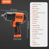 1/2-Inch Air Impact Wrench, High Torque Up to 1400 ft-lbs, Lightweight 4.6 lb Design Pneumatic Impact Gun with 11-PCS 1/2-Inch Drive CR-V Steel Impact