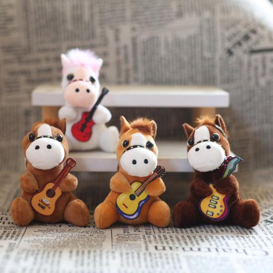 Брелок для ключей в виде куклы в мультяшном стиле, в форме лошади, кукольная фигурка, ключи, рюкзаки, машинки