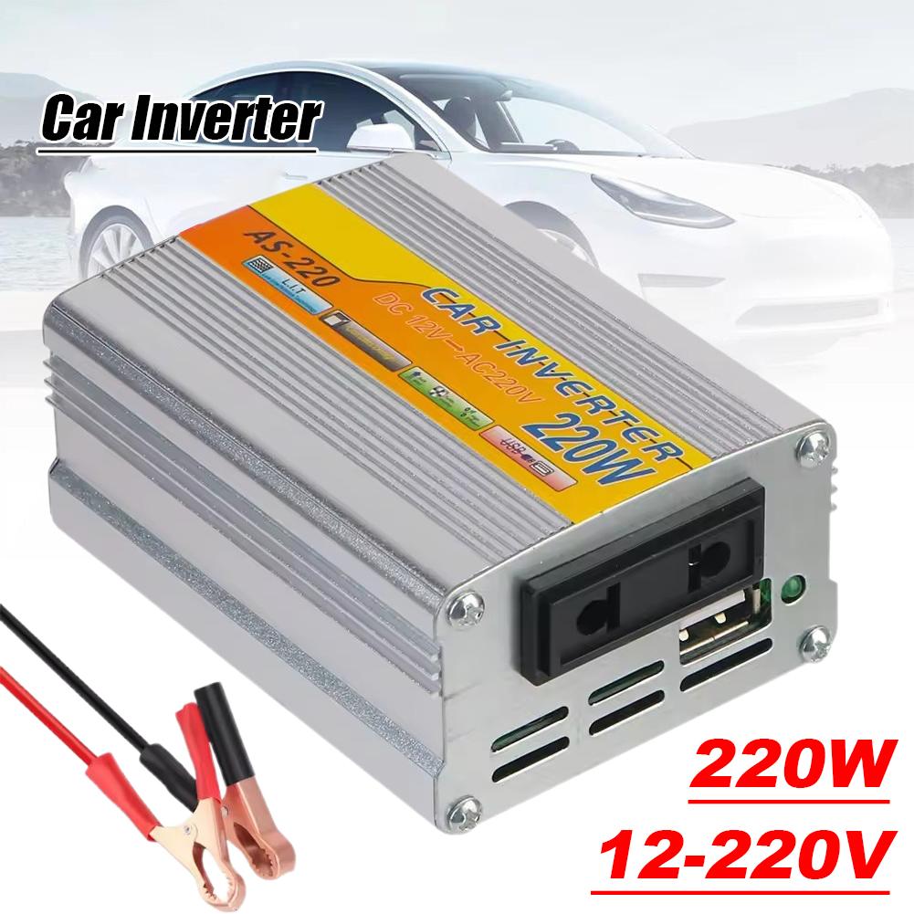 Автомобильный инвертор 220 В, инвертор для солнечной панели, USB, преобразование переменного тока в 220 В, портативное напряжение USB, Z4Z0