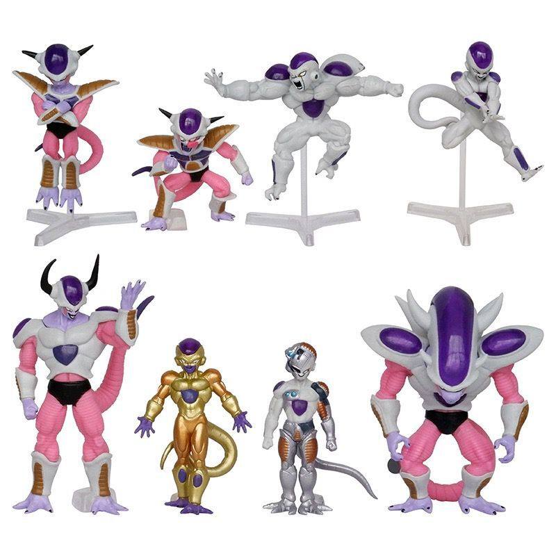 Frieza 8-Piece Full Form Collection Figure Set Gashapon Machine Car Ornament Anime Model Statue Gifts