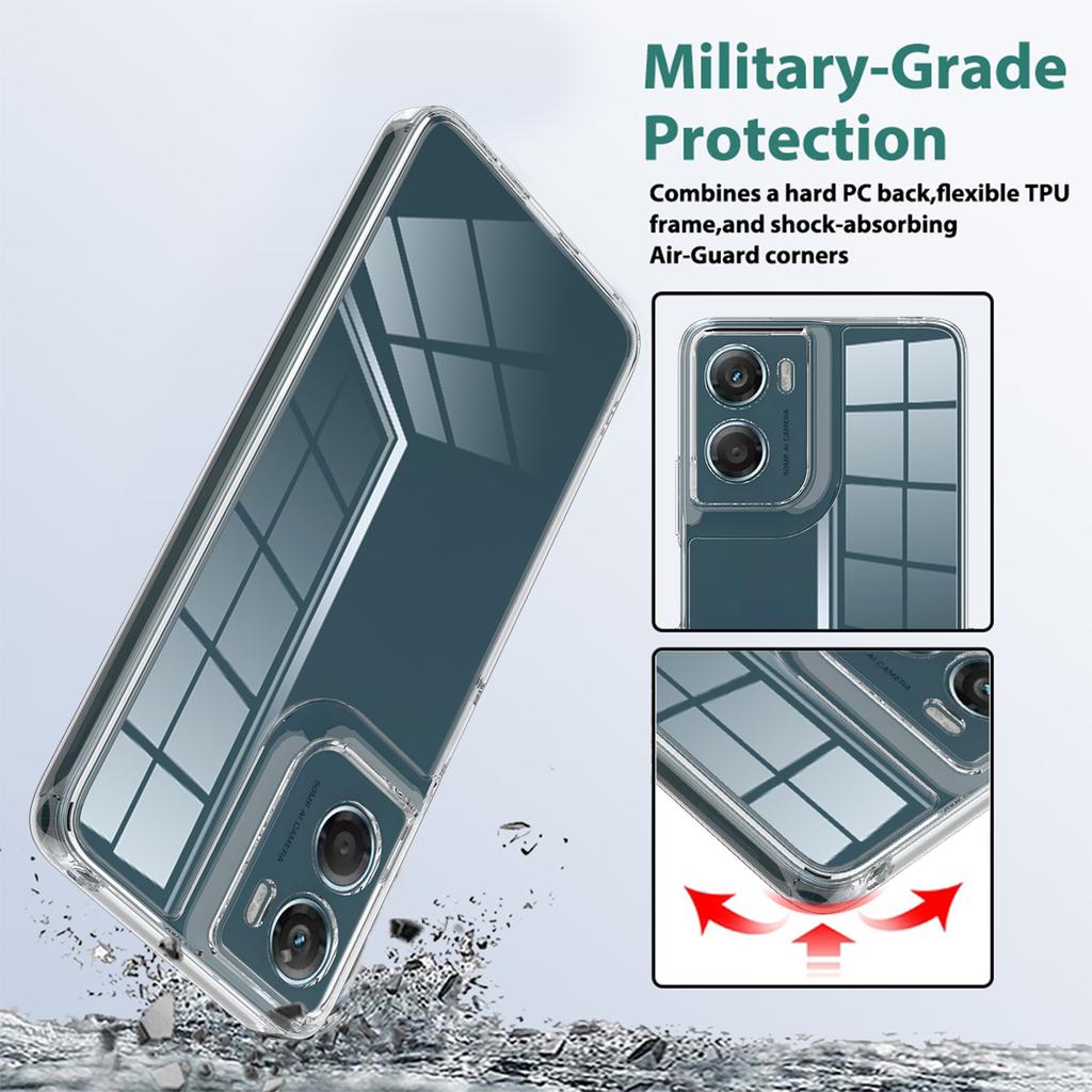 For Motorola Moto G06 Power 4G/Motorola Moto G06 4G Clear Phone Case TPU+Acrylic Shockproof Phone Back Cover