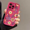 Чехол для телефона iPhone16ProMax с цветами 14 Apple 13 Матовый 12/15 Премиум 11 Мелкие поры