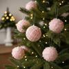 Foam Fluffy Christmas Ball 8/10cm Christmas Hanging Ball Modern Christmas Spheres  Festive Holiday