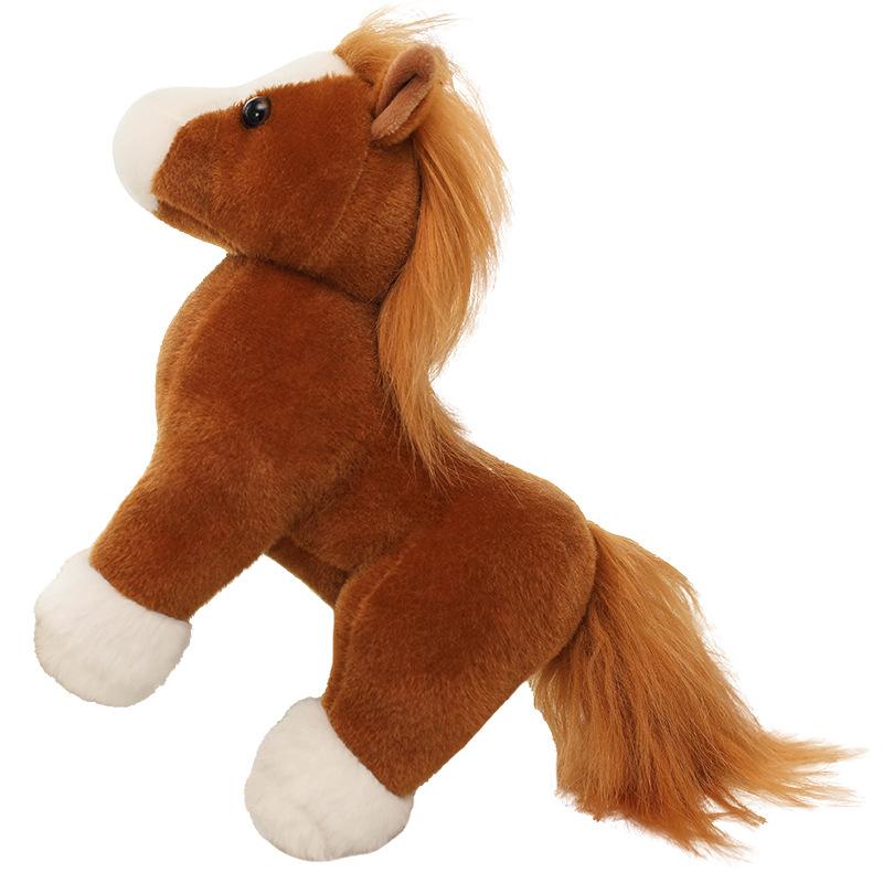 Мультяшная имитация пони, лошадь, кукла, плюшевая игрушка, зодиакальная лошадь, кукла-пони, детская успокаивающая кукла