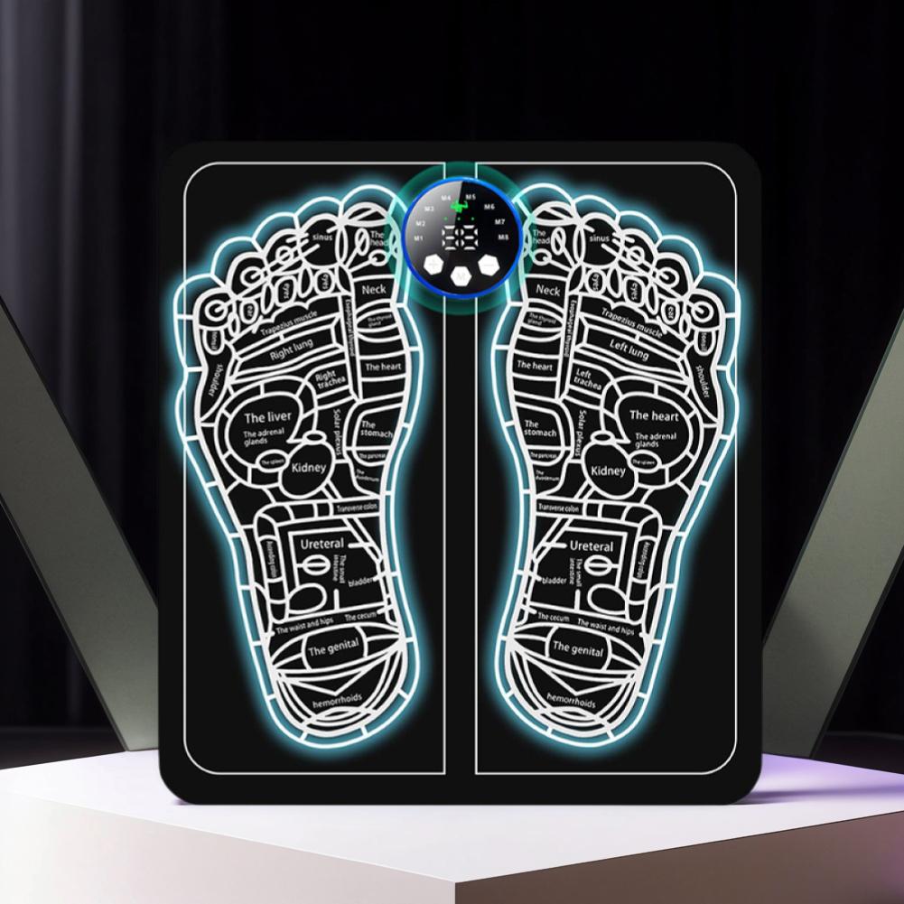 EMS Массажер для ног Электрический коврик для акупрессуры стоп Портативный коврик-стимулятор мышц Несколько режимов для улучшения кровообращения