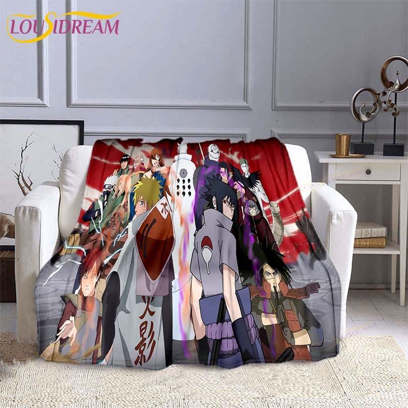 Модное одеяло Наруто, фланелевое одеяло в стиле аниме, мягкое одеяло с 3D принтом, мультяшное покрывало, диван, дорожное детское одеяло для кемпинга