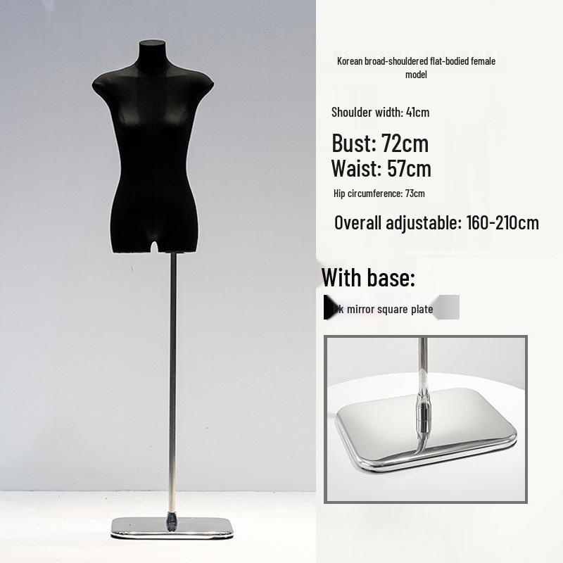 Манекен женский с плоским телом в корейском стиле и широкими плечами для демонстрации женской одежды