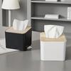 1pc/2pcs-Tissue Box Napkin Holder Case Paper Box Container Bamboo Cover Solid Wood Hotel Storage Box Home Table Decoration
