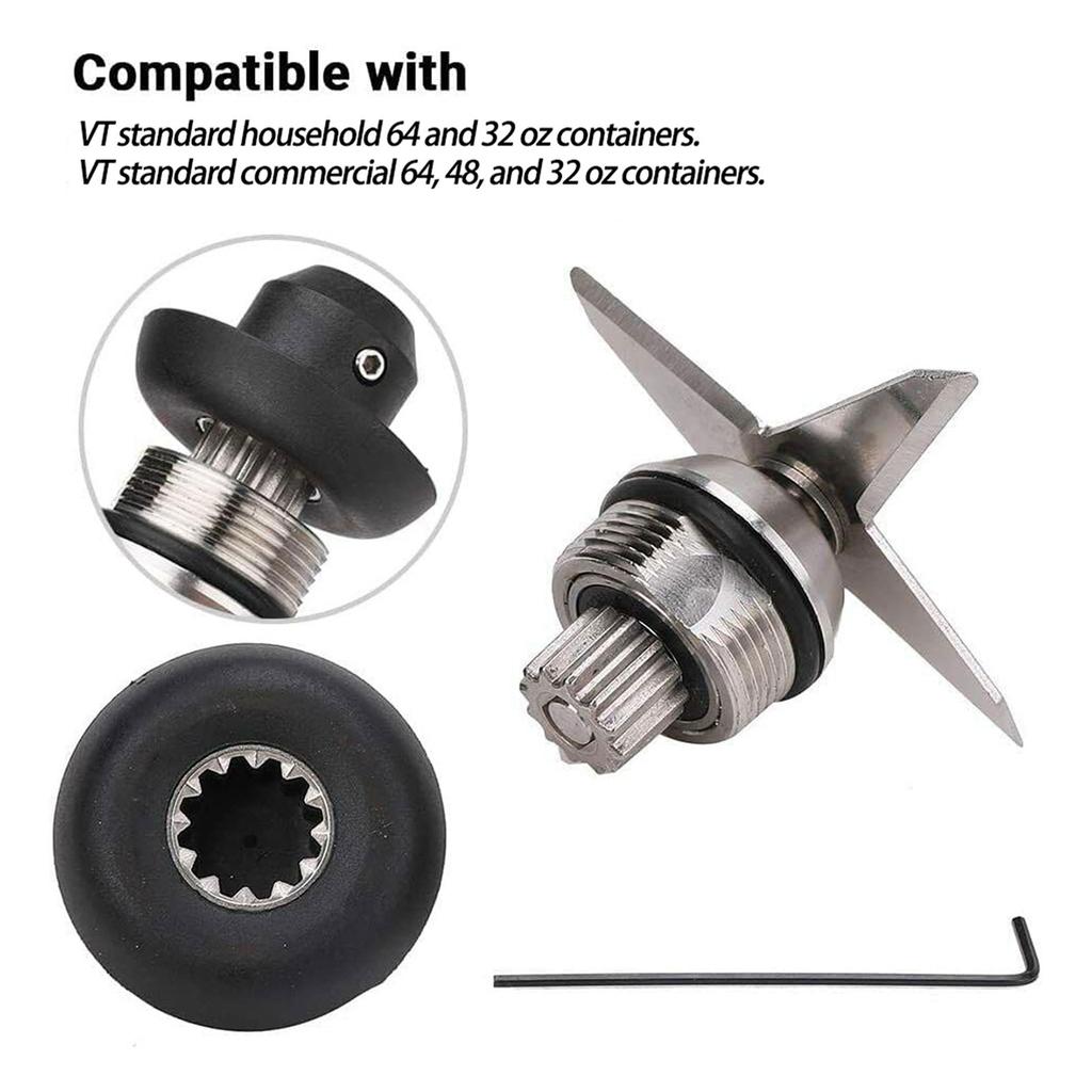 Blender Blade Assembly Retainer Nut Drive Socket Allen Wrench Removal Tool Repair Set Metal Material for 5200 Mixer