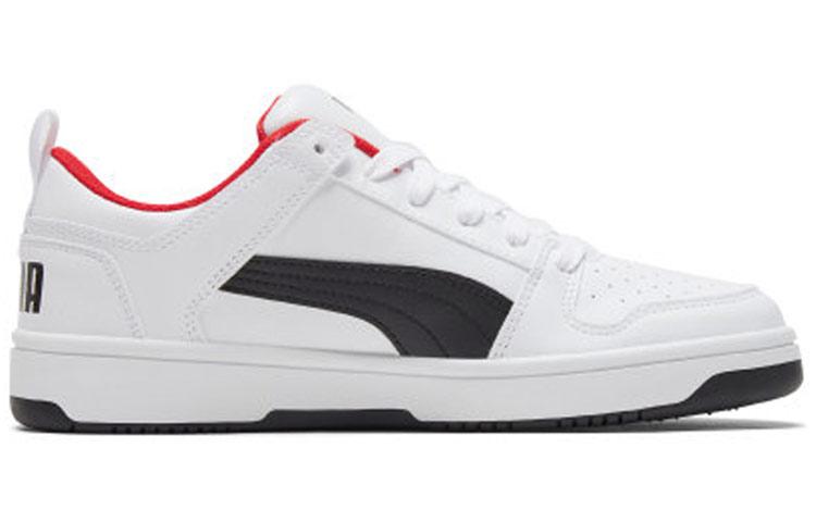 Men's Sneakers PUMA Rebound Layup Lo Sl 'White Black Red'