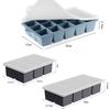 Набор из 2 штук, квадратная большая форма для кубиков льда, силиконовая форма для кубиков льда с крышкой, форма для изготовления кубиков льда с легким извлечением, для виски, коктейлей, морозильной камеры