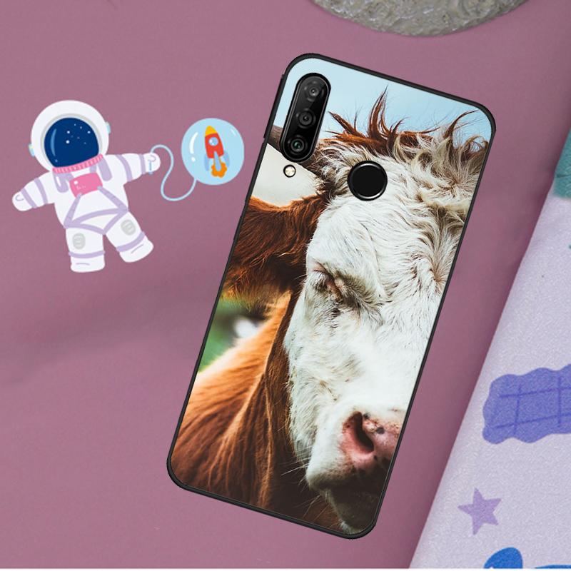 Смешная морда коровы для Huawei Nova 5T 9 10 SE 7i 8i 11i 12i Y60 Y61 Y70 Y72 Y73 Y90 Y91 P20 P40 P30 Lite Чехол