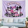 Kawaii Sanrio Character Print Tapestry Kitty and Melody Room Decoration Home Decoration Bedroom Wall Hanging